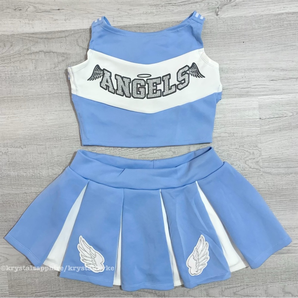 Dolls Kill Halloween Trickz N Treatz Heaven’s Cheerleader Costume Set
